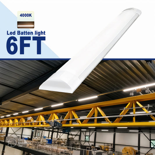 6FT LED Batten Light 72W – 6500K Cool White