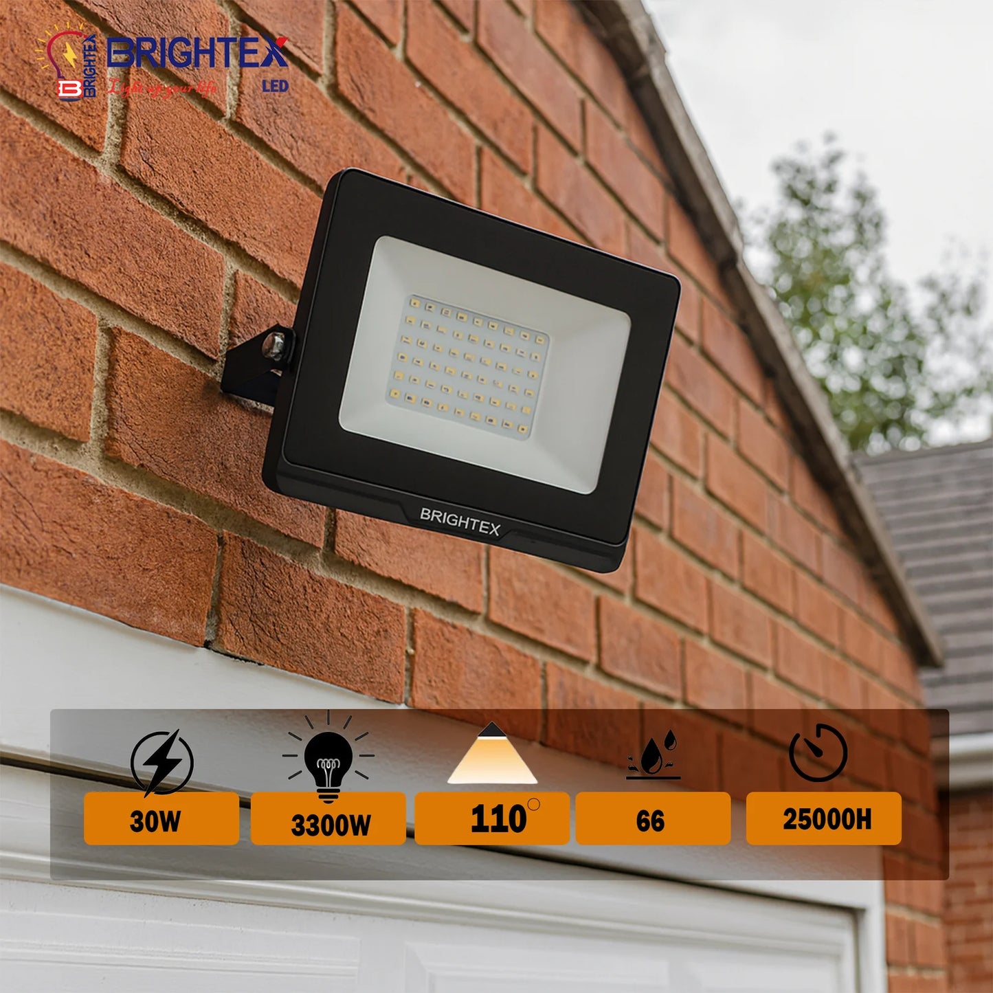 30W LED Floodlight Cool White