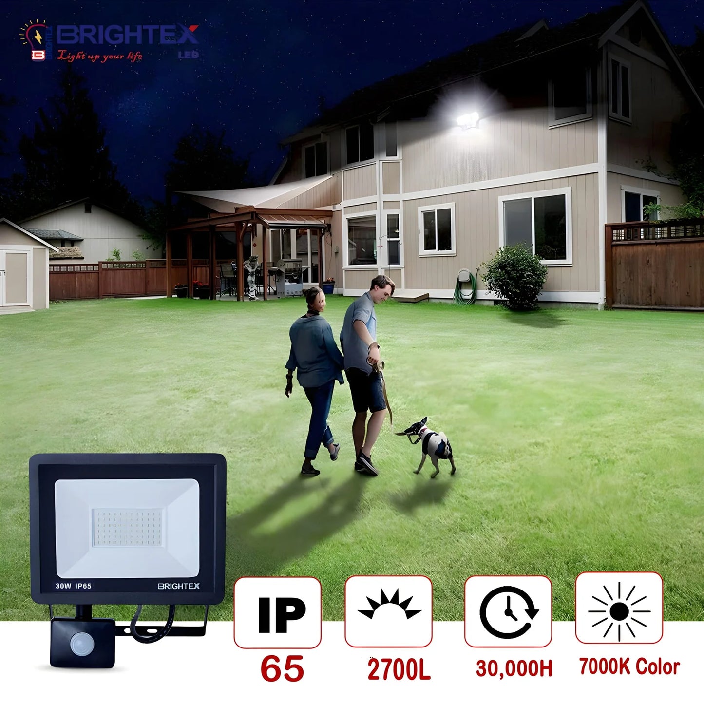 30W LED Floodlight Cool White