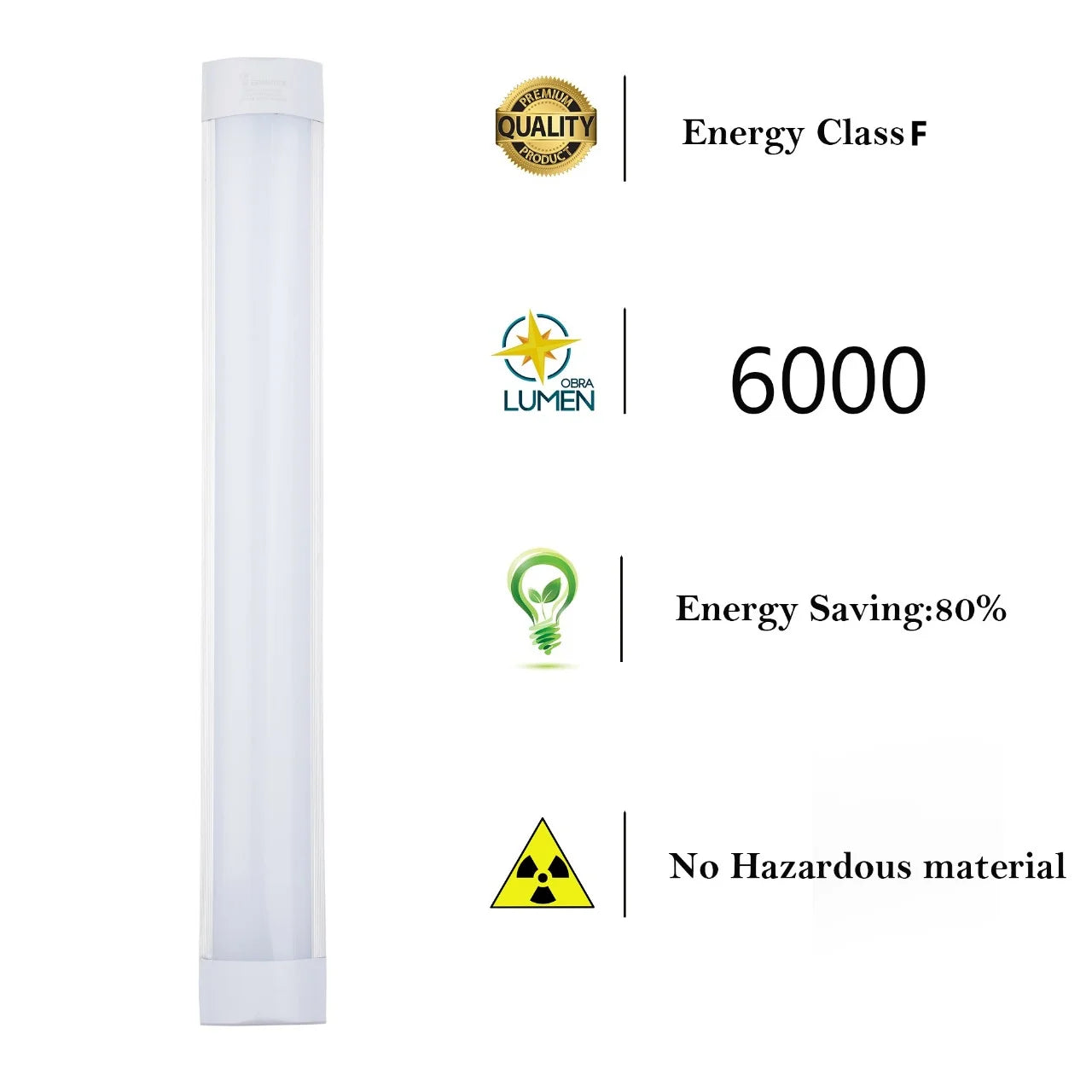 5FT Batten Light 60W – Cool White – Daylight
