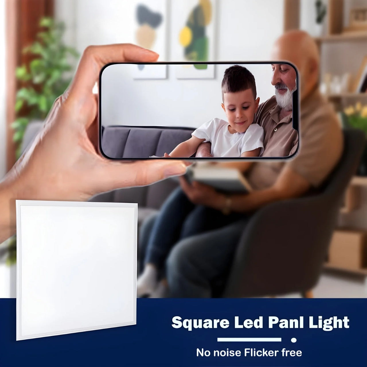 Square Recessed LED Panel Light 48W | 600×600mm