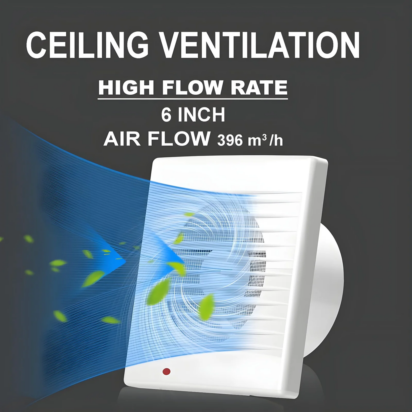 6-Inch Silent Bathroom Extractor Fan