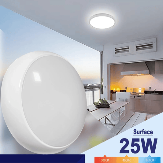 Ceiling Lamp 25W – IP66 | 3CCT | With & Without Sensor