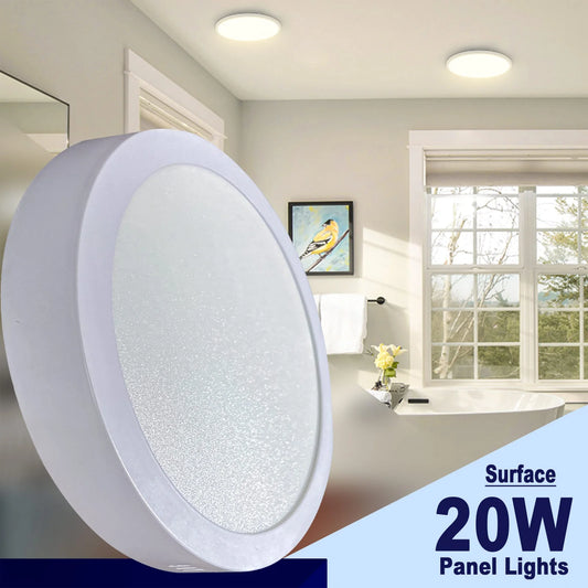 Surface Panel Light – Round | 6500K Cool White | 20W & 36W