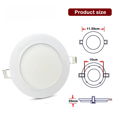 4 Inch Round Recessed LED Panel Light | Available in 6+3W Dual Color
