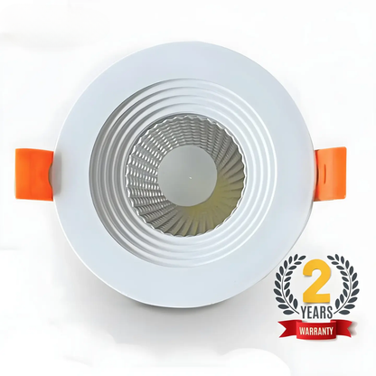 7W SMD Fire rated Downlight | IP20 | White & Brushed Chrome