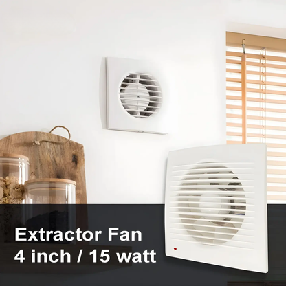 4-Inch Silent Bathroom Extractor Fan