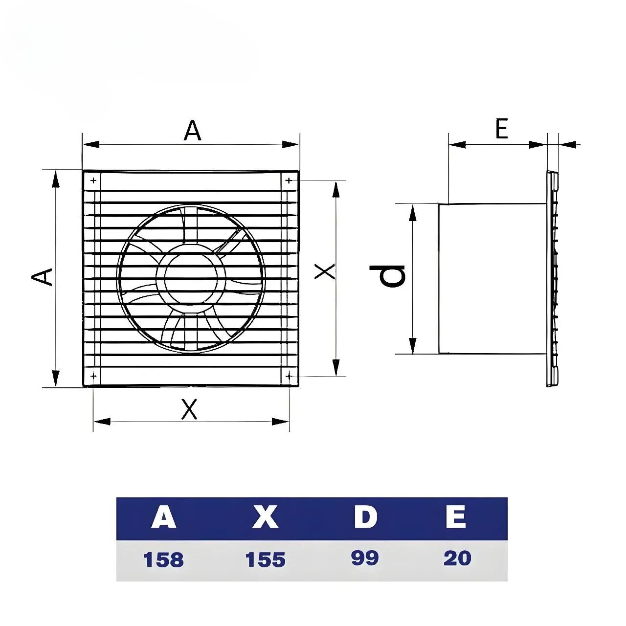 4-Inch Silent Bathroom Extractor Fan