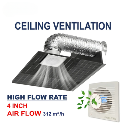 4-Inch Silent Bathroom Extractor Fan