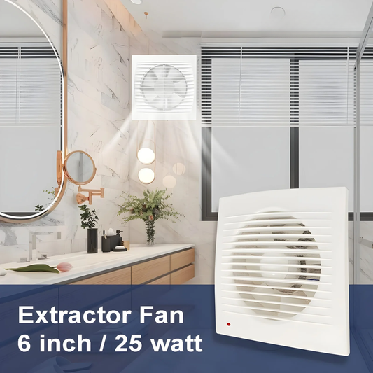 6-Inch Silent Bathroom Extractor Fan