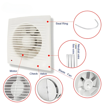 6-Inch Silent Bathroom Extractor Fan