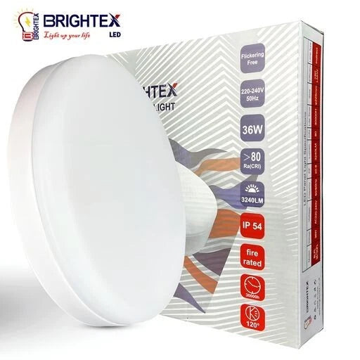 Led Recessed Ceiling Light Round Panel Down Lights 36W Circle IP54 Fire Rated